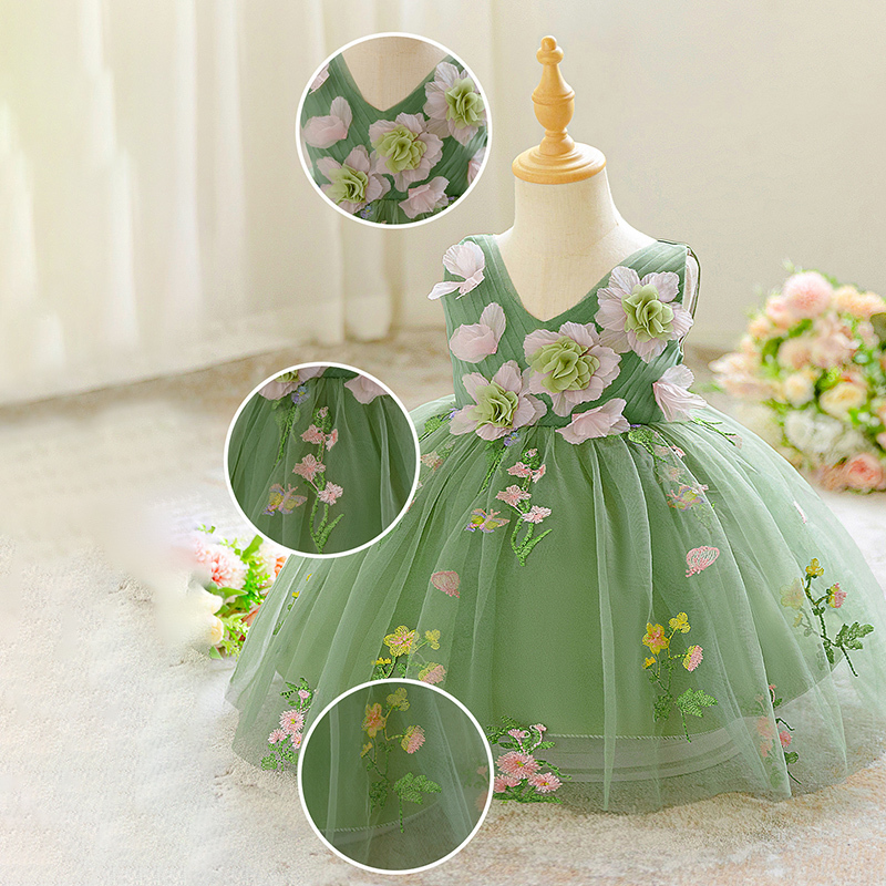 Mesh Rosette Sleeveless Midi Dresses - image 6