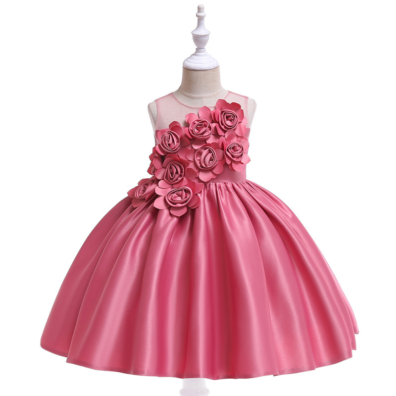Satin Rosette Sleeveless Midi Dresses - image 2