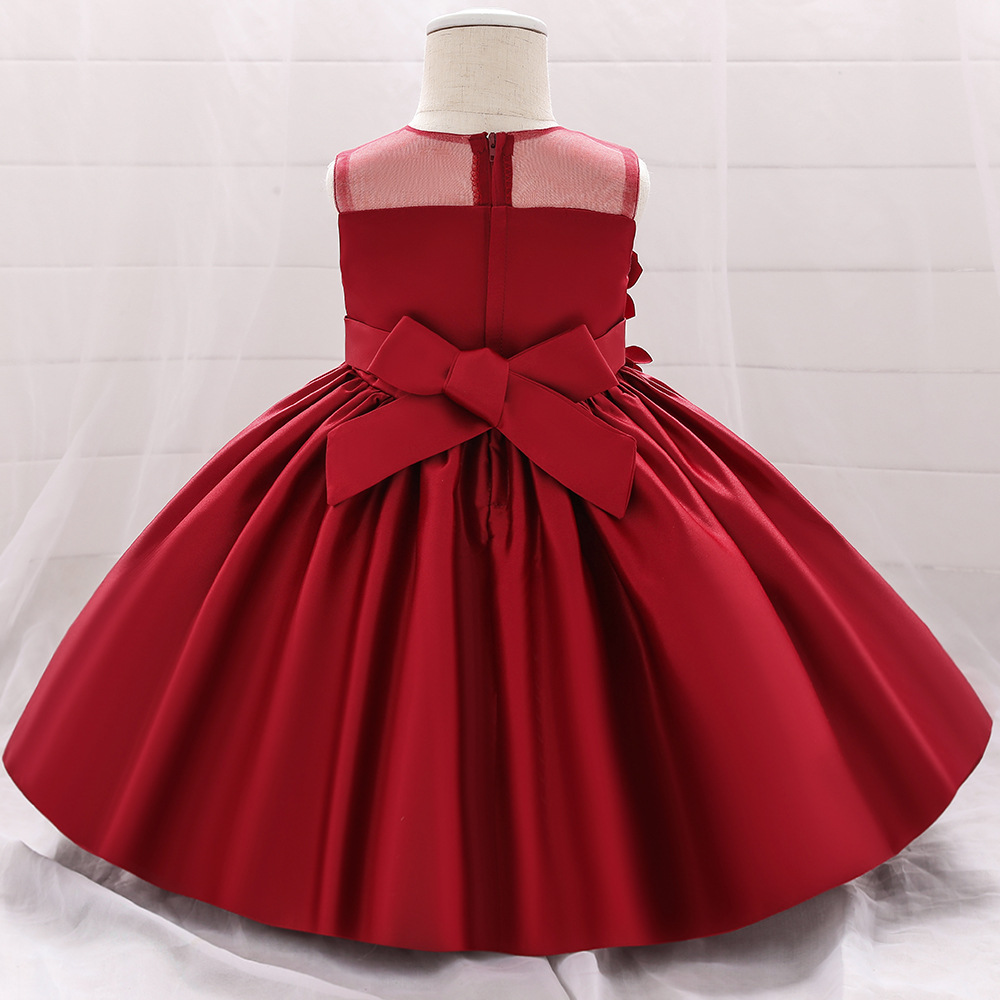 Satin Rosette Sleeveless Midi Dresses - image 15