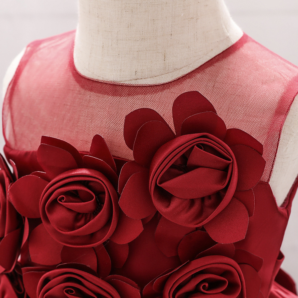 Satin Rosette Sleeveless Midi Dresses - image 17