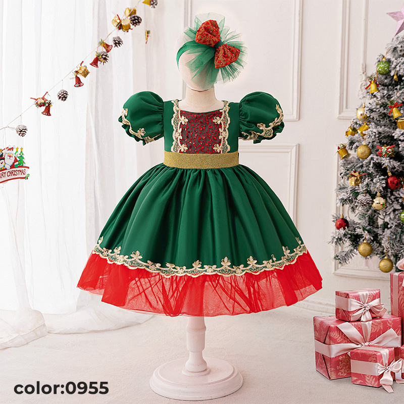 Green Christmas Dress Only $15.99  (110cm size) – One Left | 48H Shipping - 0955 - 110cm - image 3