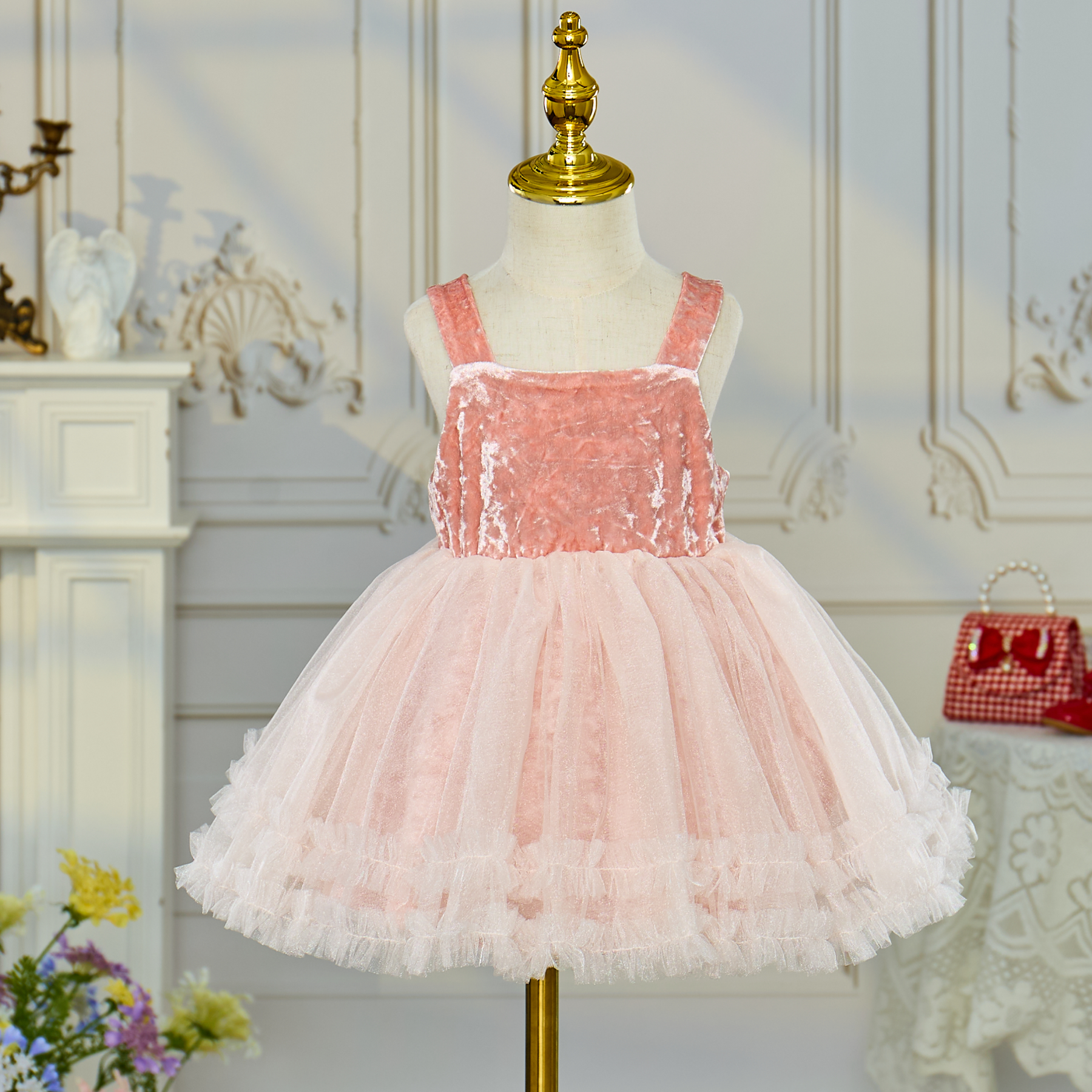 [Archive Sale] Mesh Split Joint Sleeveless Midi Dresses - image 2