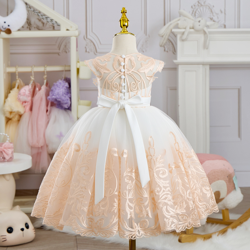 Mesh Applique Sleeveless Maxi Dresses - image 8