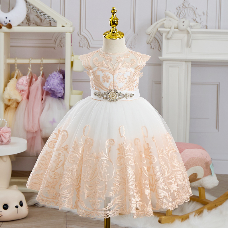 Mesh Applique Sleeveless Maxi Dresses - image 7