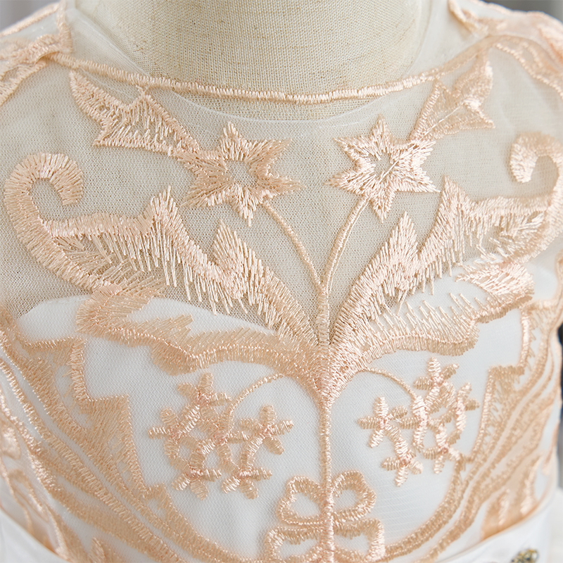 Mesh Applique Sleeveless Maxi Dresses - image 9