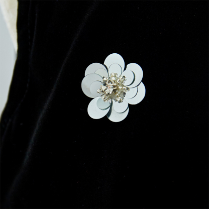 [Archive Sale] Velvet Split Joint Sleeveless Midi Dresses - image 7