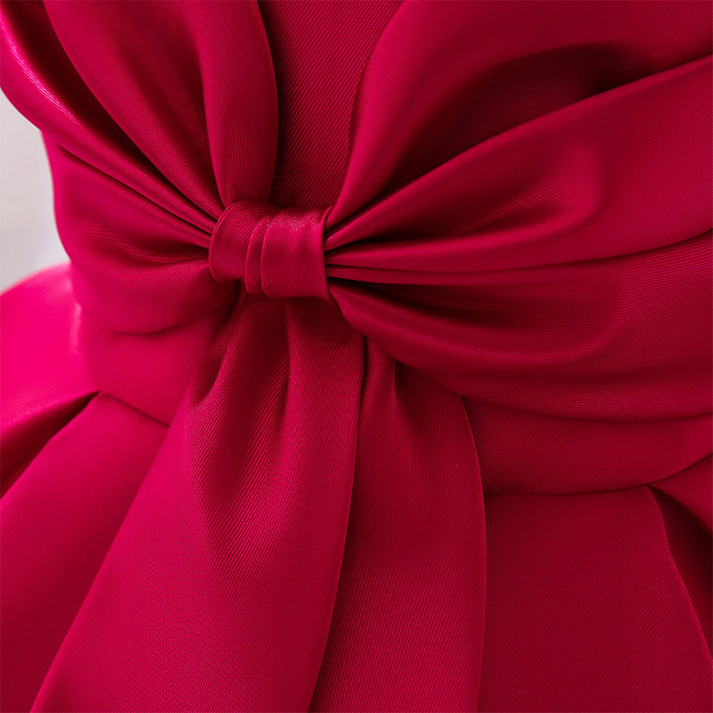Satin Bow Sleeveless Regular Dresses - image 21