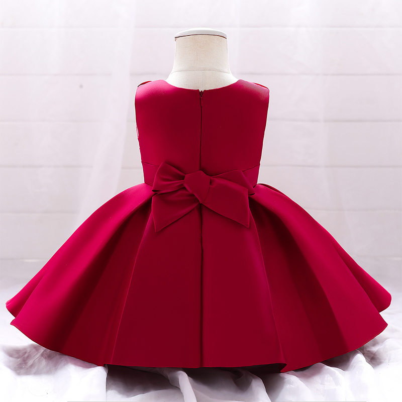 Satin Bow Sleeveless Regular Dresses - image 19