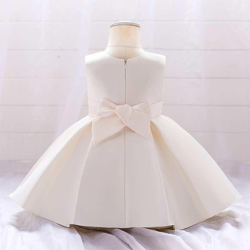 Satin Bow Sleeveless Regular Dresses - image 25