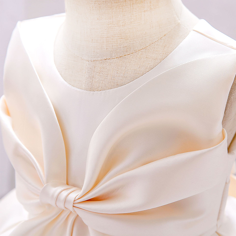Satin Bow Sleeveless Regular Dresses - image 27