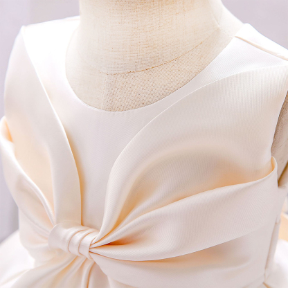 Satin Bow Sleeveless Regular Dresses - image 27