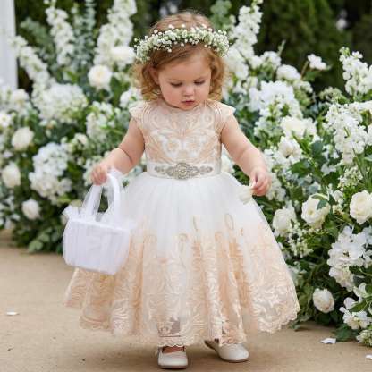 Mesh Applique Sleeveless Maxi Dresses - image 3