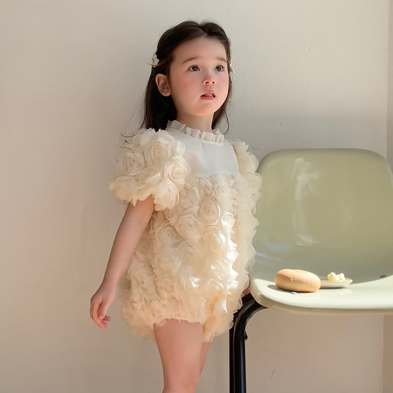 Cotton Rosette Short Sleeve Regular Bodysuit - image 10