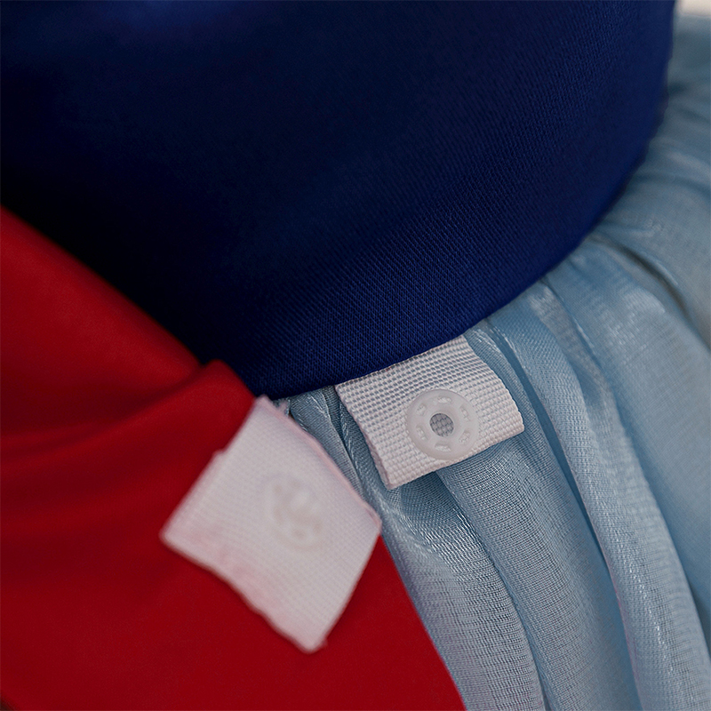 Mesh Folds Lace Bow Sleeveless Regular Dresses - image 9