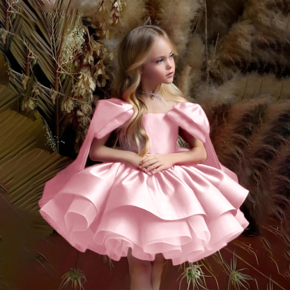 Satin Bow Sleeveless Regular Dresses - image 2