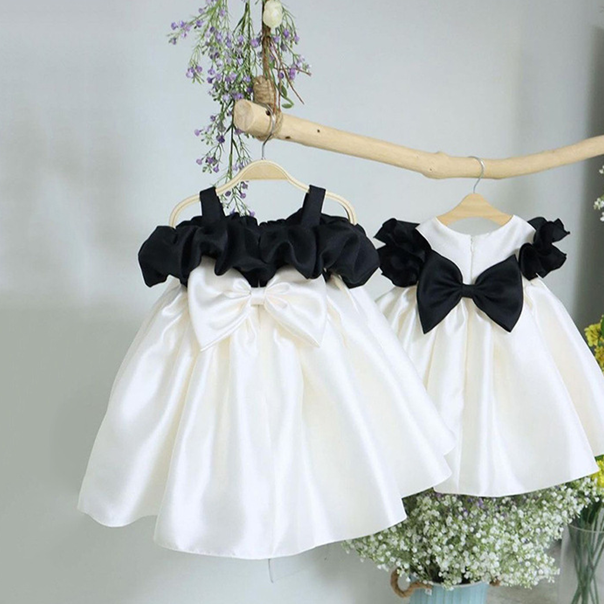 Satin Bow Sleeveless Midi Dresses - image 7
