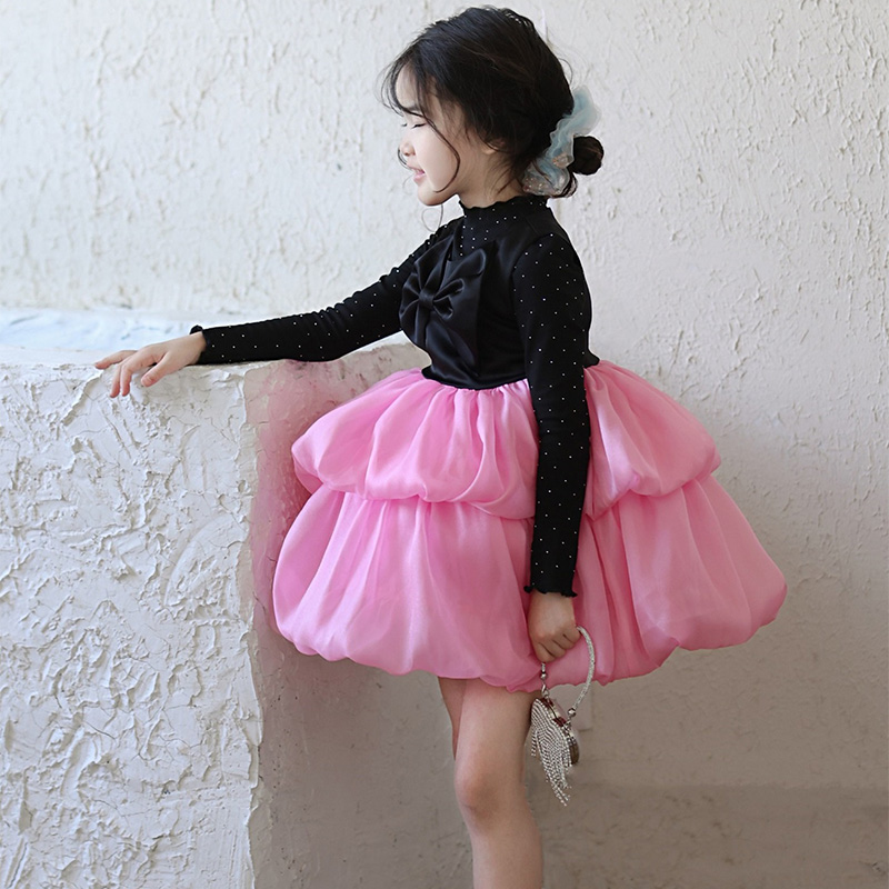 [Archive Sale] Chemical Fiber Blend Split Joint Long Sleeve Midi Dresses - image 10