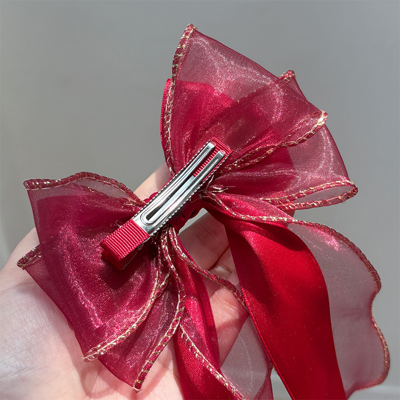 Solid With Bow Barrette - image 8