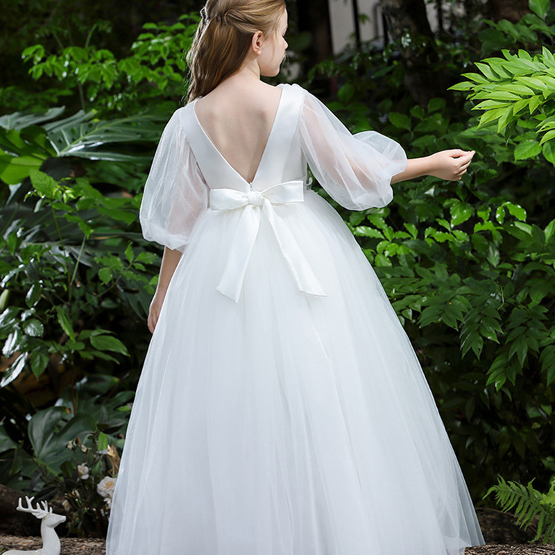 Mesh Folds Bow Sleeveless Regular Dresses - image 6