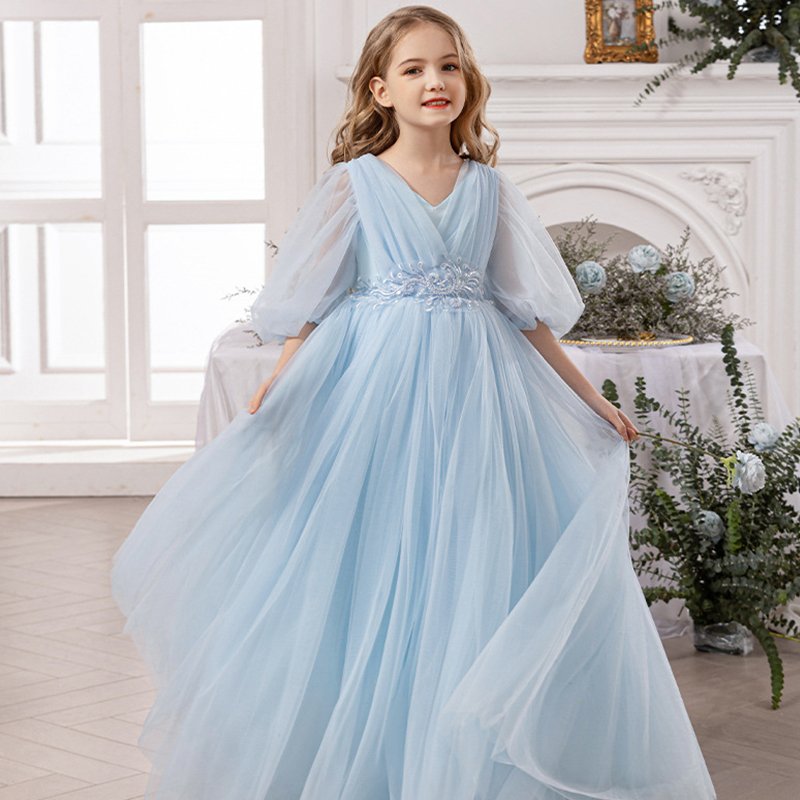 Mesh Folds Bow Sleeveless Regular Dresses - image 10