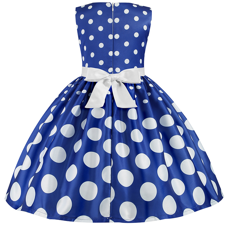 Satin Printing Bow Sleeveless Regular Dresses - image 12