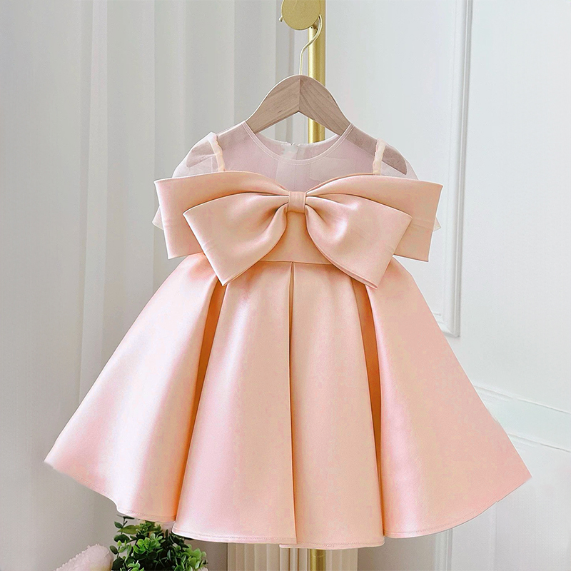 Satin Bow Sleeveless Regular Dresses - image 13