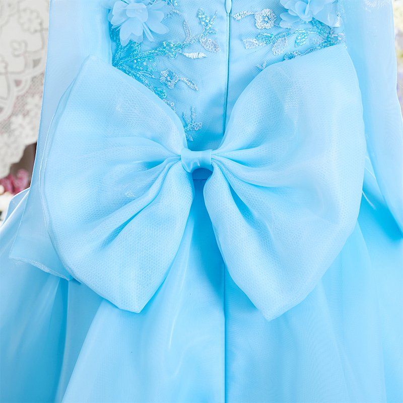 Organza Rosette Bow Sleeveless Regular Dresses - image 12