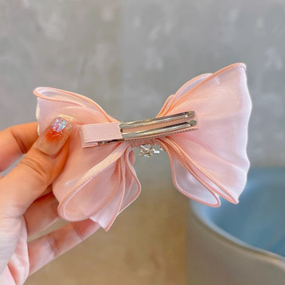 Solid With Bow Barrette - image 4