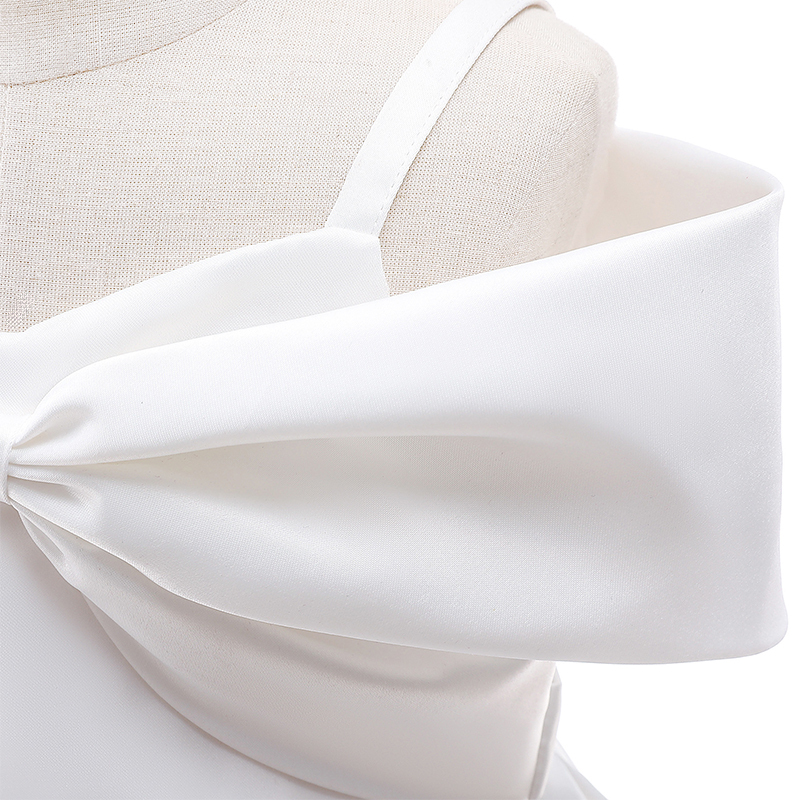 Satin Bow Cap Sleeve Midi Dresses - image 31