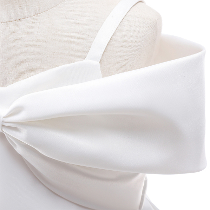 Satin Bow Cap Sleeve Midi Dresses - image 31