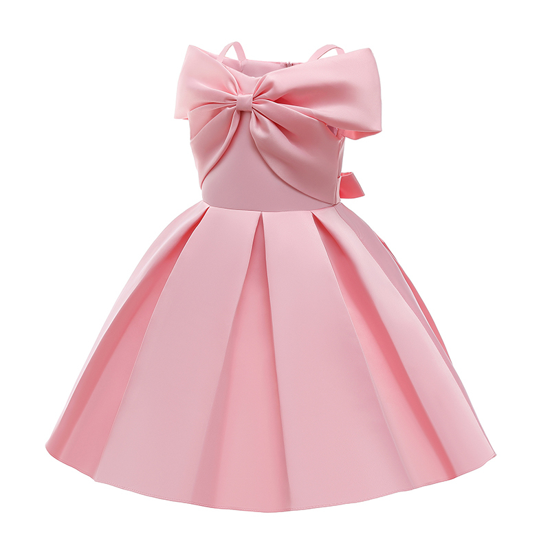 Satin Bow Cap Sleeve Midi Dresses - image 5
