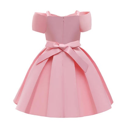 Satin Bow Cap Sleeve Midi Dresses - image 3