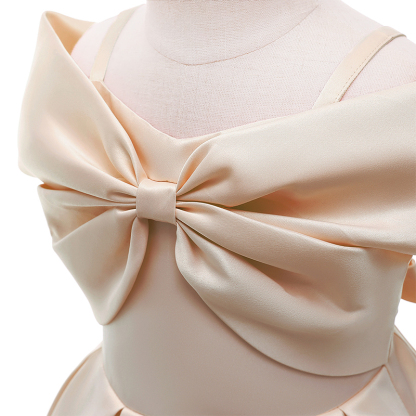 Satin Bow Cap Sleeve Midi Dresses - image 24