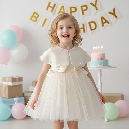 Satin Folds Bow Imitation Pearls Sleeveless Regular Dresses - image 5