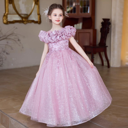 Mesh Fluffy Sleeveless Maxi Dresses - image 9