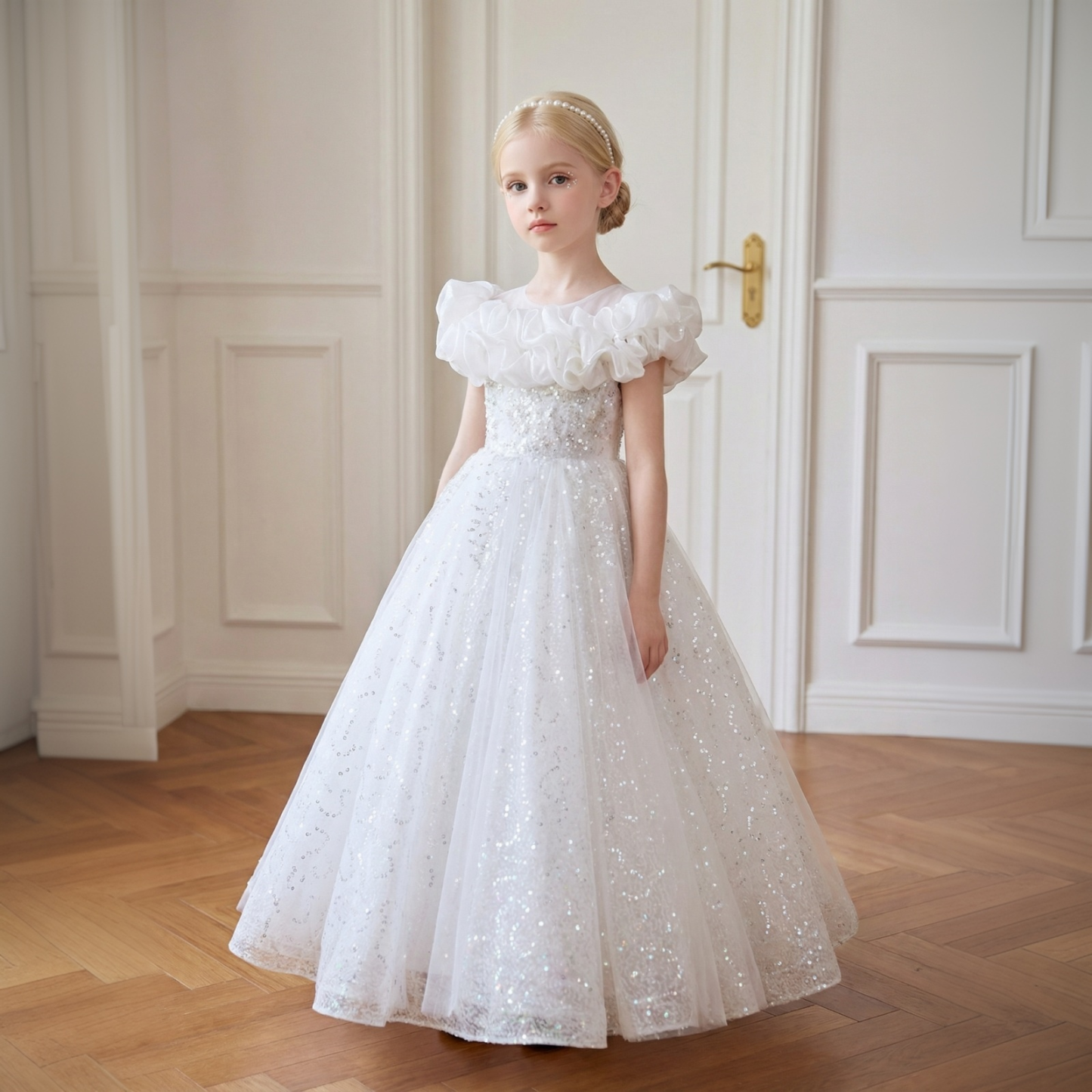 Mesh Fluffy Sleeveless Maxi Dresses - image 4