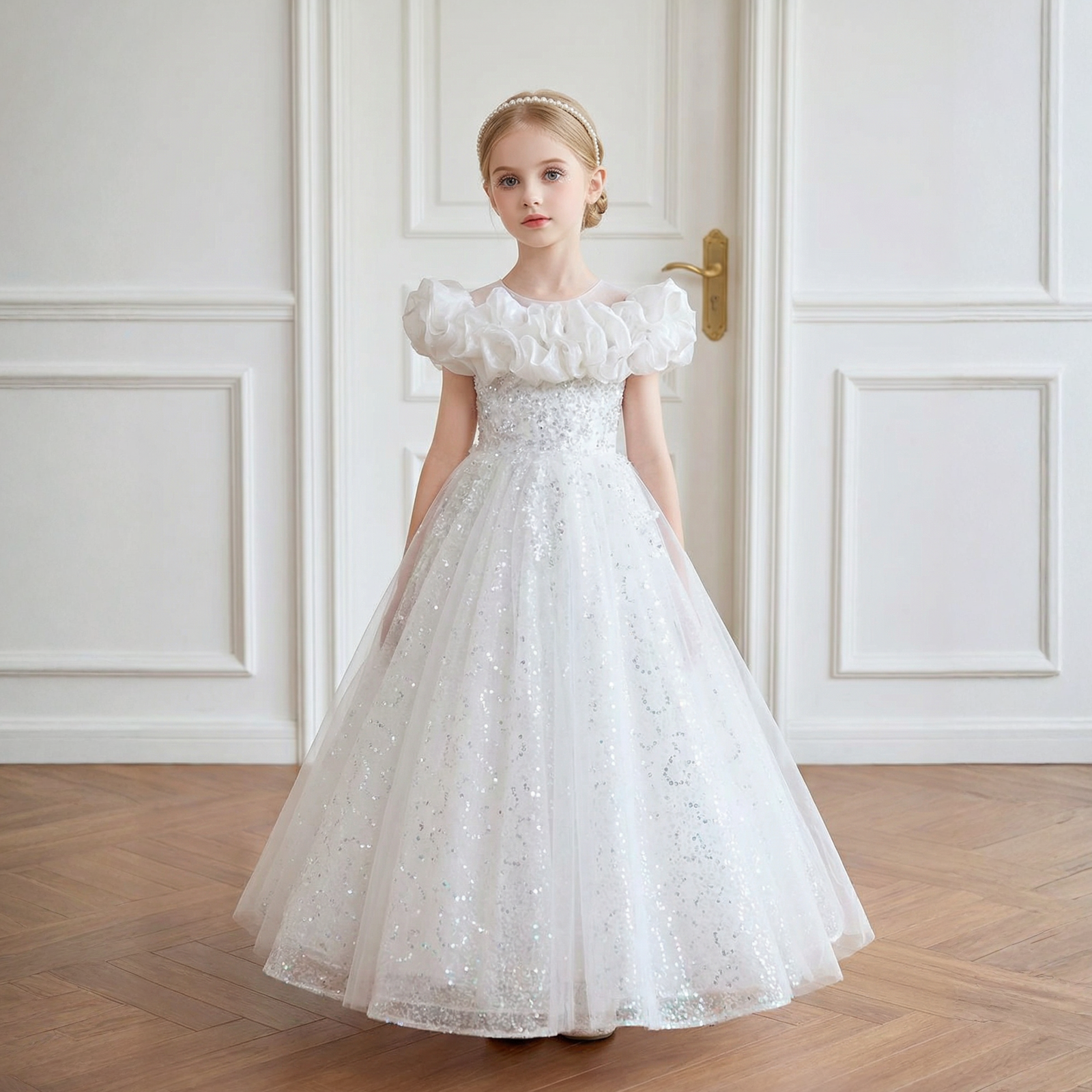 Mesh Fluffy Sleeveless Maxi Dresses - image 3