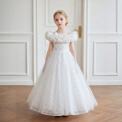 Mesh Fluffy Sleeveless Maxi Dresses - image 3