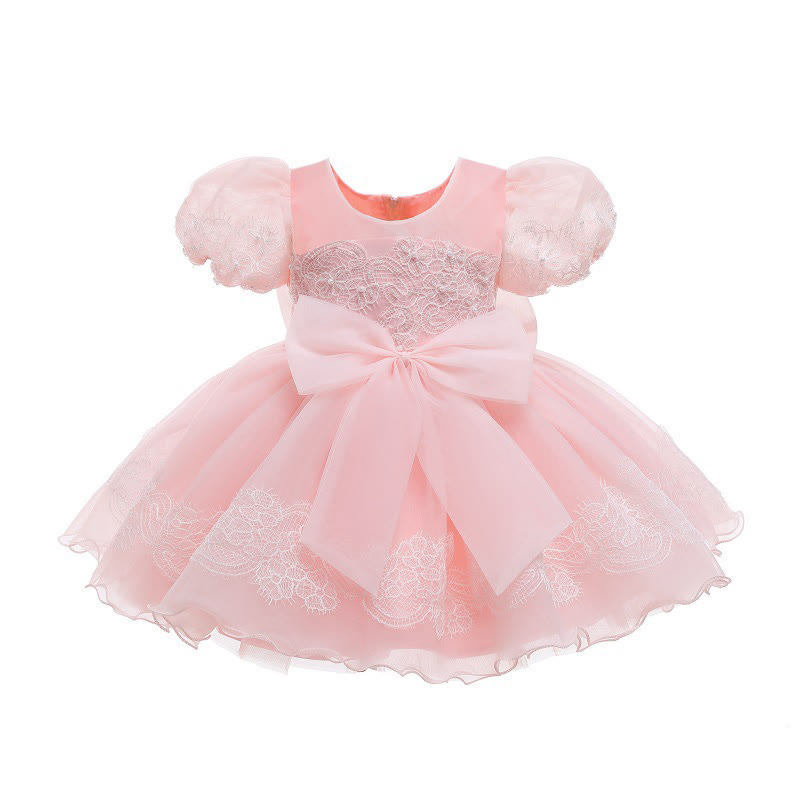 [Archive Sale] Organza Bow Lace Sleeveless Mid-long Dresses - image 4