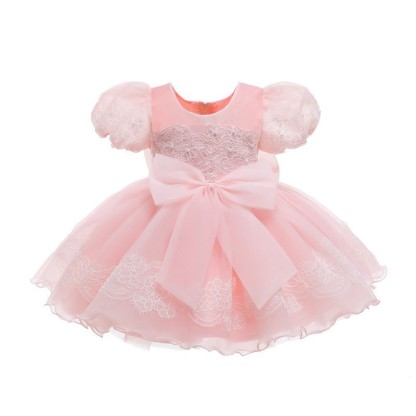 [Archive Sale] Organza Bow Lace Sleeveless Mid-long Dresses - image 4