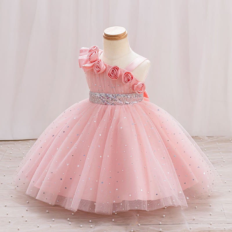 Mesh  Rosette Sleeveless Midi Dresses - image 7