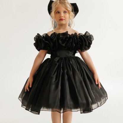 Organza Rosette Sleeveless Midi Dresses - image 2