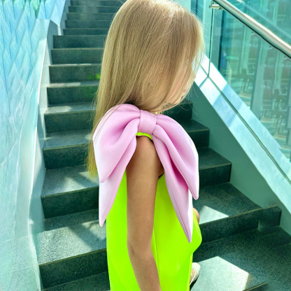 SCUBA KNIT Bow Sleeveless Midi Dresses - image 8