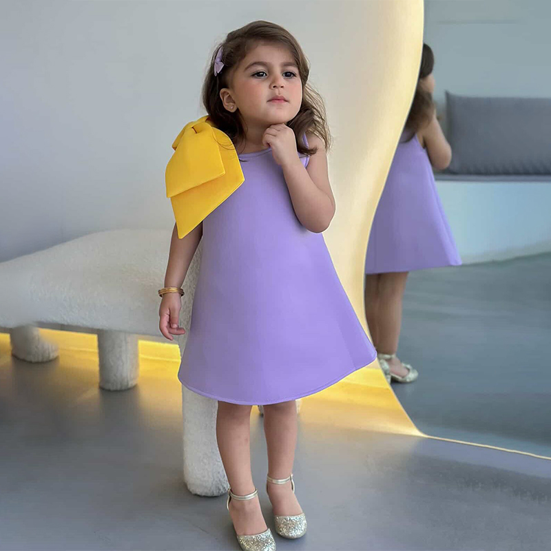 SCUBA KNIT Bow Sleeveless Midi Dresses - image 4