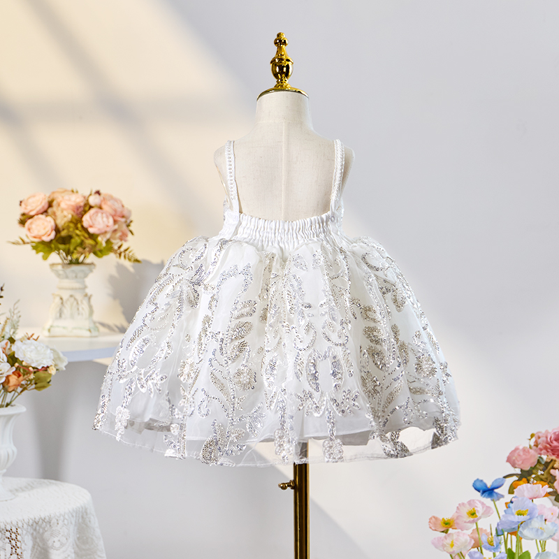 Glitter Sequins Bow Sleeveless Midi Dresses - image 4