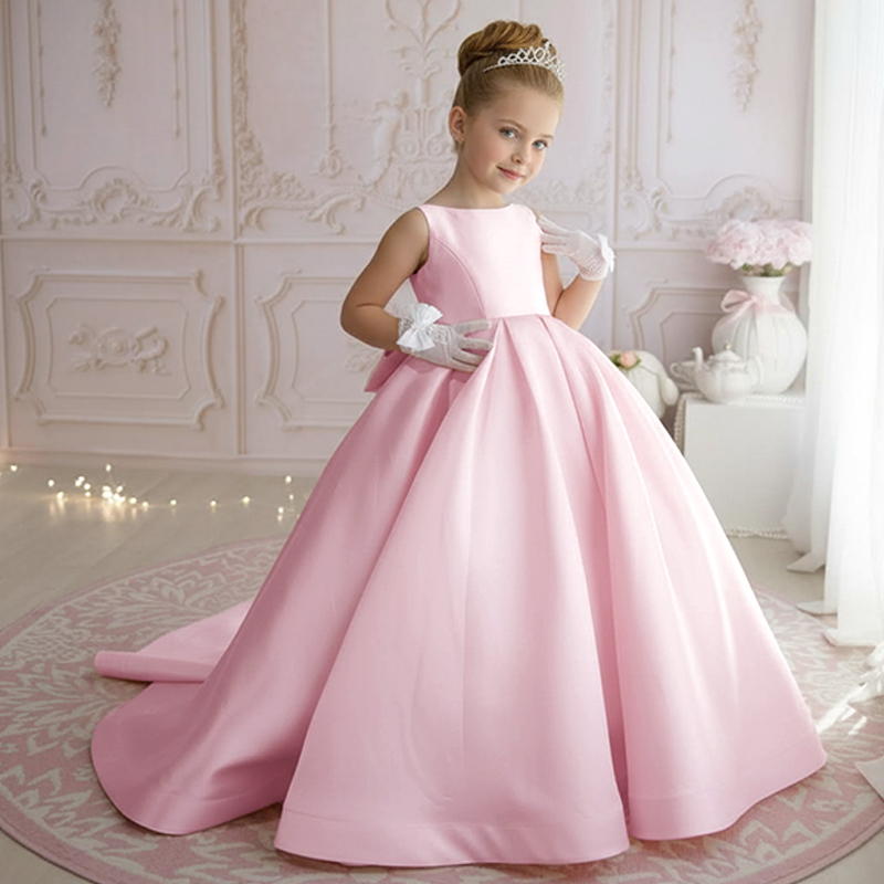 Satin Bow Sleeveless Maxi Dresses - image 24