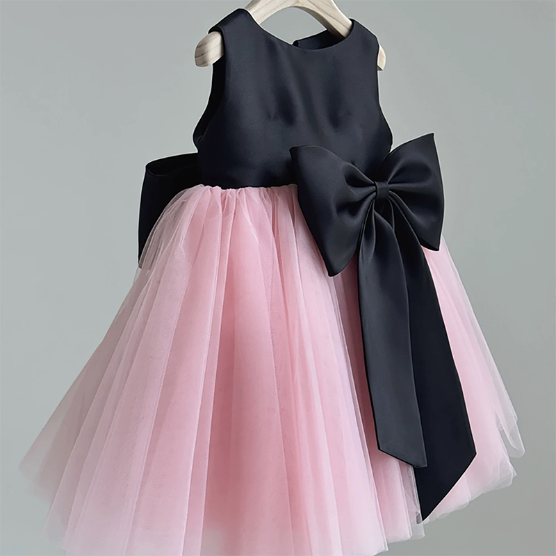 Mesh Bow Sleeveless Midi Dresses - image 3