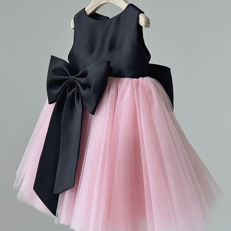 Mesh Bow Sleeveless Midi Dresses - image 5