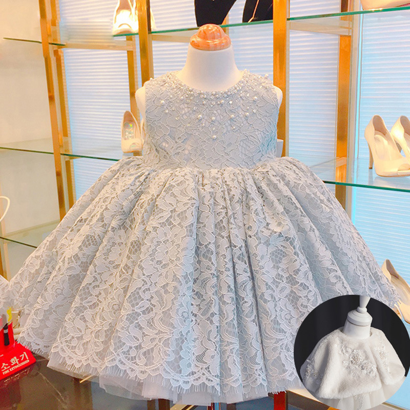 Lace Pearl Sleeveless Midi Dresses - image 2