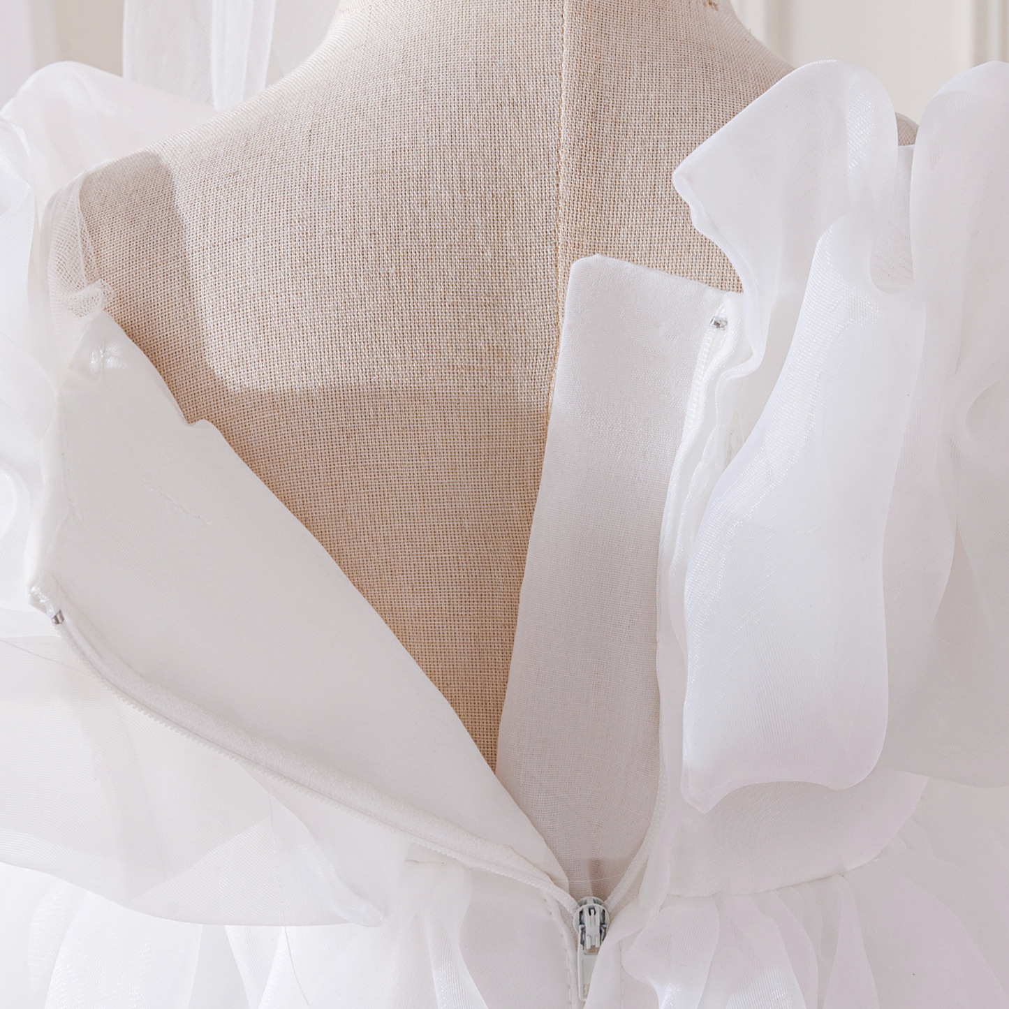 Organza Rosette Short Sleeve Midi Dresses - image 15